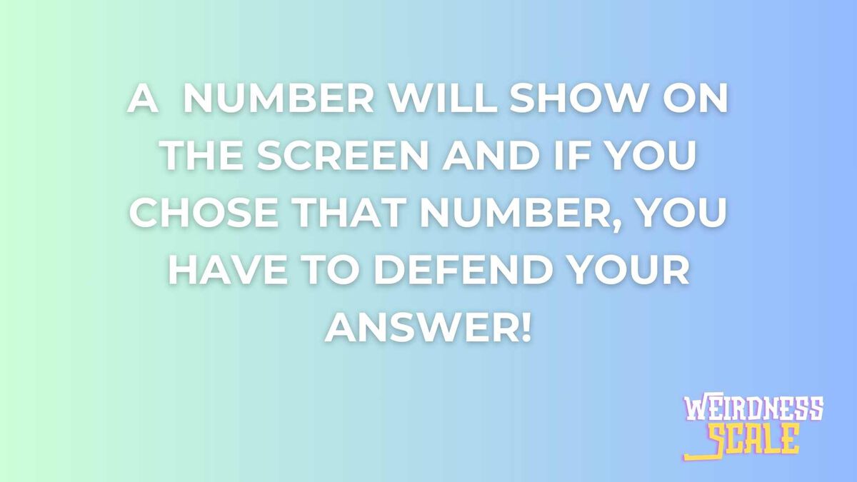 Weirdness Scale image number null